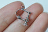 10 pcs Screw In Leverback Ear Clips Findings 12mm Flat Pad Size 4mm