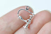 10 pcs Screw In Leverback Ear Clips Findings 12mm Flat Pad Size 4mm