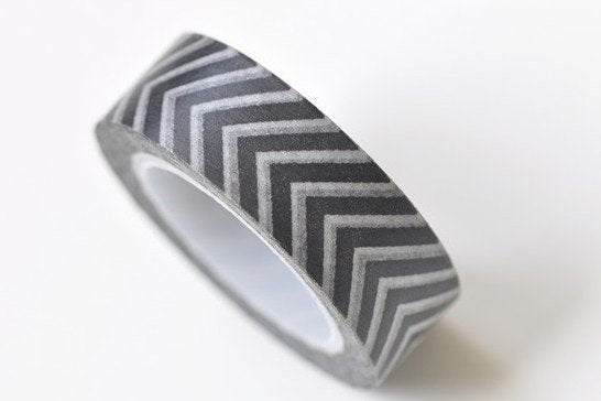 Black Arrow Traffic Signs Chevron Masking Washi Tape 15mm x 10M A13297