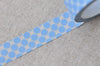 Lovely Blue Polka Dots Adhesive Washi Tape 15mm Wide x 10M Roll A13316