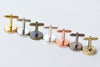 10 pcs Deep Well Cuff Links Cufflinks 16mm Bezel Setting