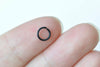 100 pcs E Coating Black Open Jump Rings 4mm/5mm/6mm/8mm