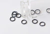 100 pcs E Coating Black Open Jump Rings 4mm/5mm/6mm/8mm