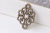 Antique Bronze Filigree Connector 13x20mm Set of 30 A5793