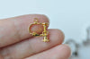 10 pcs Screw In Leverback Ear Clips Findings 12mm Flat Pad Size 4mm