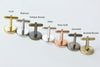 10 pcs Deep Well Cuff Links Cufflinks 16mm Bezel Setting