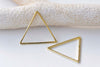 50 pcs Anti Tarnish Gold Seamless Triangle Charms 24mm A6741