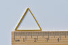 50 pcs Anti Tarnish Gold Seamless Triangle Charms 24mm A6741