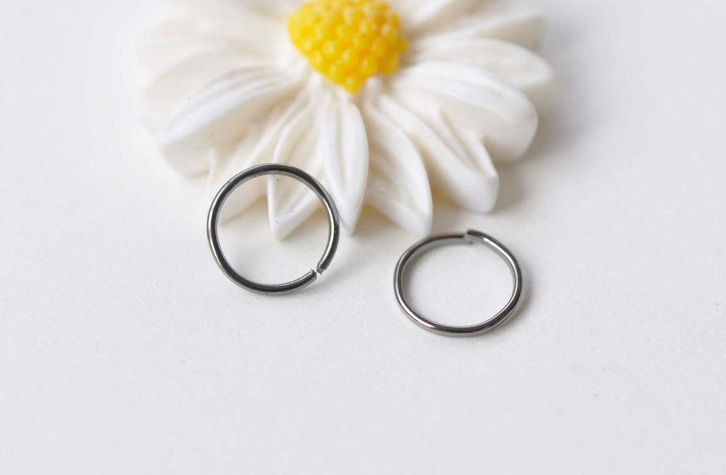 500 pcs Gunmetal Black Jump Rings 8mm 22gauge A1040