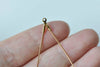 20 pcs Gold Earwire Teardrop Earring Hoops 23x45mm A6198