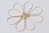 20 pcs Gold Earwire Teardrop Earring Hoops 23x45mm A6198