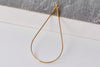 20 pcs Gold Earwire Teardrop Earring Hoops 23x45mm A6198