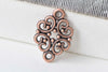 Antique Copper Filigree Connector 13x20mm Set of 30 A7518