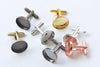 10 pcs Deep Well Cuff Links Cufflinks 16mm Bezel Setting