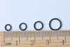 100 pcs E Coating Black Open Jump Rings 4mm/5mm/6mm/8mm