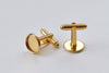 10 pcs Cuff Links Cufflinks Bezel Setting Match 10mm-20mm Cameo