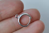 10 pcs Silver/Light Gold/Platinum Earring Hoop Open Loop Ear Findings
