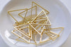 50 pcs Anti Tarnish Gold Seamless Triangle Charms 24mm A6741