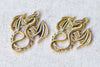 10 pcs Antique Gold Flying Dragon Charms Pendants 27x34mm A1088
