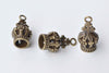 5 pcs Antique Bronze Large 3D Crown Charms 18x38mm A7793