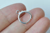 10 pcs Silver/Light Gold/Platinum Earring Hoop Open Loop Ear Findings
