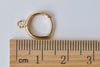 10 pcs Silver/Light Gold/Platinum Earring Hoop Open Loop Ear Findings