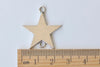 20 pcs of Antique Silver Star Connector Charms Pendants 28mm A6839