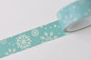 Snowflake Winter Adhesive Washi Tape 15mm x 5M Roll A13307