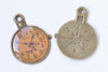 10 pcs Antique Bronze Enamel Clock Charms Size 20x25mm A7170