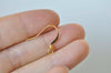 100 Flat Fish Hook Earwire Antique Bronze/Silver/Gold/Platinum/Rose Gold