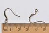 100 Flat Fish Hook Earwire Antique Bronze/Silver/Gold/Platinum/Rose Gold