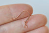 100 Flat Fish Hook Earwire Antique Bronze/Silver/Gold/Platinum/Rose Gold