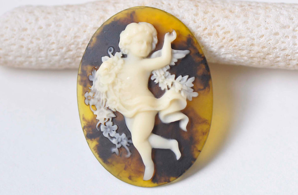 Gorgeous 1 pc Resin Angel Oval Cameo Cabochon 30x40mm A7690