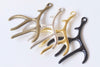 Antler Deer Horn Pendants Charms Set of 6