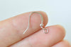 100 Flat Fish Hook Earwire Antique Bronze/Silver/Gold/Platinum/Rose Gold