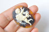 Gorgeous 1 pc Resin Angel Oval Cameo Cabochon 30x40mm A7690