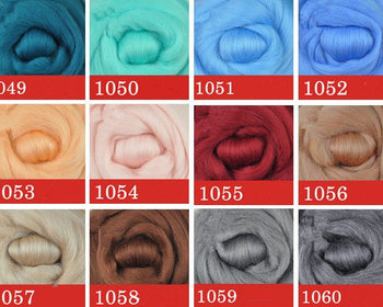 Australian Merino Wool Colorful Needle Felting Material 5G A Pack