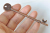Antique Bronze/Copper/Silver Key Pendants Charms HEAVY Set of 5