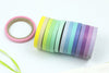 Scrapbooking Tape Colorful Washi Tape Full Set, Rainbow Card Scrapbooking Tape, Gift Wrapping Tape Set of 20 A13182