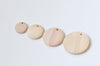 10 pcs Unfinished Round Wood Chips Pendants Beads Findings