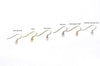 4 pcs (2 Pairs) Solid 925 Sterling Silver Ball Earring Hook Earwires Findings