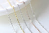 3.3ft Sterling Silver Flat Oval Cable Chain Silver/Platinum/Gold/Rose Gold