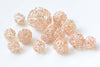 10 pcs Rose Gold Iron Hollow Wire Knots Ball Beads 10mm/12mm/18mm