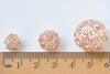 10 pcs Rose Gold Iron Hollow Wire Knots Ball Beads 10mm/12mm/18mm