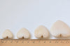 One Set of 10 Unfinished Wood Heart Beads 20mm/25mm/30mm/40mm