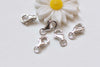 4 pcs 925 Sterling Silver Parrot Lobster Clasps 8mm With Jump Ring