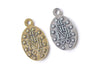 10 pcs Antique Silver/Gold Catholic Miraculous Medal Pendants Charms 10x17mm