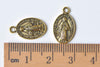 10 pcs Antique Silver/Gold Catholic Miraculous Medal Pendants Charms 10x17mm