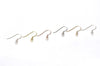 4 pcs (2 Pairs) Solid 925 Sterling Silver Ball Earring Hook Earwires Findings