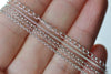 3.3 ft (1m) Polished Sterling Silver Rolo Oval Cable Curb Chain